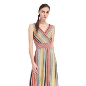 Missoni Multicolor stripe rainbow dress size S